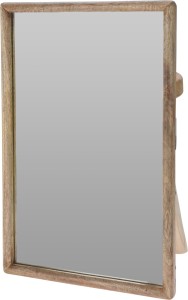 Lustro w ramie z drzewa mango 60 cm