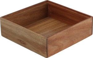 Pudełko organizer z drzewa akacja 