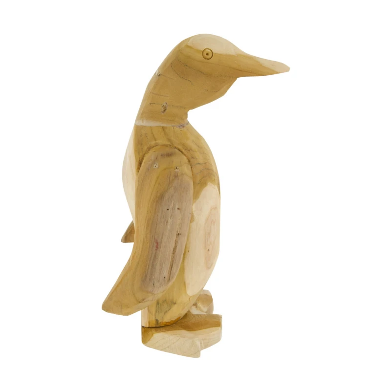 dekoracja-pingwin-drewno-teak