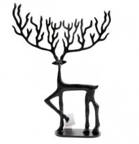 renifer-czarny-metal-dekoracja