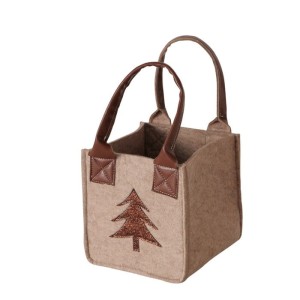Torebka na prezenty z choinką 16 cm