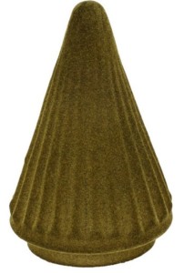 Szklana Figurka Świąteczna Choinka Flokowana 12 cm