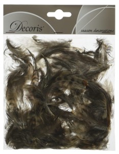 Wielkanocne piórka dekoracyjne w odcieniach brązu