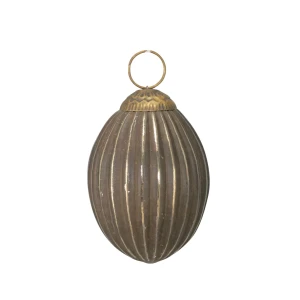 Wielkanocna zawieszka w kształcie wiszącego jajka ze szkła 8 cm
