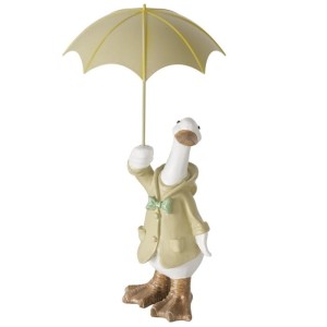 Wielkanocna figurka – kaczka pod parasolem 