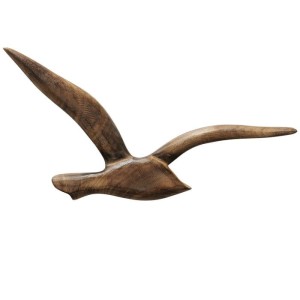 Dekor ścienny – mewa z drewna mango 36 cm