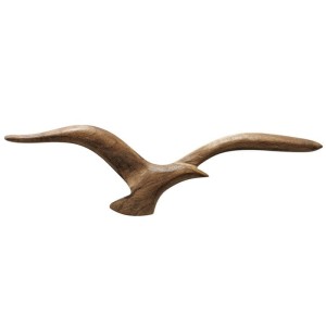 Dekor ścienny – mewa z drewna mango 36 cm