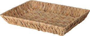Kosz prostokątny z hiacyntu wodnego – pleciony 38 cm