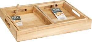 Zestaw 3 tac z płyty MDF