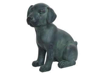 Figura ogrodowa – siedzący pies 40 cm