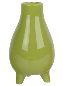 Mały ceramiczny wazon na trzech nóżkach 13 cm