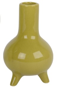 Mały ceramiczny wazon na trzech nóżkach 13 cm
