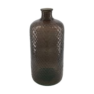 Wazon ze szkła recyklingowego w kształcie butli 42 cm