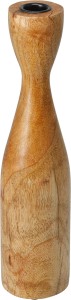 Świecznik z drewna mango na cienką świecę 31 cm