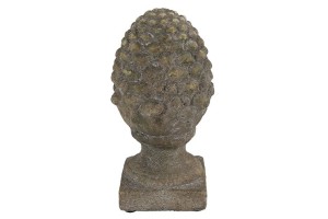 Dekoracja szyszka z terakoty 29 cm – efekt postarzenia