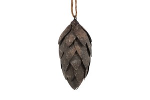  Ozdobna zawieszka metalowa karczoch 25,5 cm