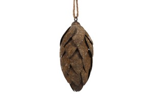 Ozdobna zawieszka metalowa karczoch 25,5 cm
