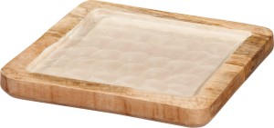 Dekoracyjna patera z drewna mango 20 cm