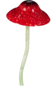Dekoracja ogrodowa – metalowy grzyb z ruchomym kapeluszem 36 cm