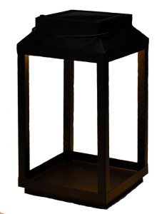 Metalowa latarnia solar 32 cm