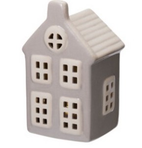 Figurka domek LED ceramiczny – dekoracyjny lampion