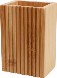 Kubek na szczoteczki do zębów bambusowy - organizer