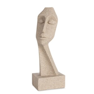 Figurka beżowa twarz na postumencie 27 cm