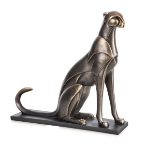 Puma na podstawie – metalowa ozdoba do wnętrz 25 cm