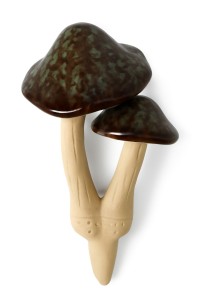 Ceramiczny grzybek dekoracyjny z ruchomym kapeluszem 21 cm