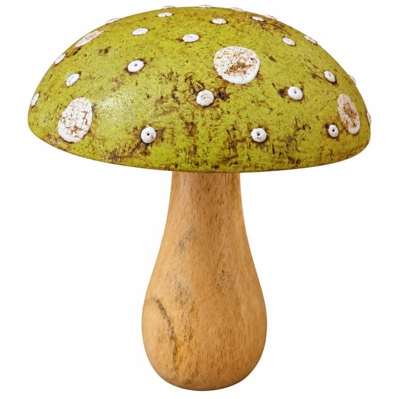 Rustykalna drewniana dekoracja grzybka.jpg