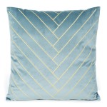 Kpl. Poduszka z wkł. niebieska welvet 45 cm