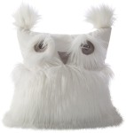 Kpl. poduszka z wkładem sowa biała 40 cm