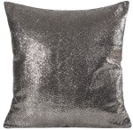 Kpl. poduszka z wkładem srebrno - stalowy 45 cm