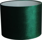 Abażur cylinder welurowy zielony TUBA 45 cm