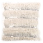 Kpl. Poduszka z wkład. beżowo - srebrna 45 cm